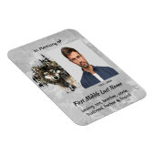 Memorial Keepsake Wolf Wolves Animal art Magnet (Rechte Seite)