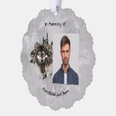 Memorial Keepsake Wolf Wolves Animal art Ornament Karte (Links)