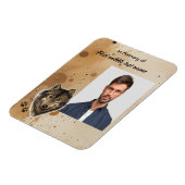 Memorial Keepsake Wolf Wolves Animal Magnet (Linke Seite)