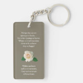 Memorial Keepsakes | Keyring mit Foto und Rose Schlüsselanhänger (Rückseite)
