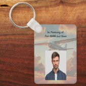  Memorial Keepsakes Pilot Airplane Sunset Schlüsselanhänger (Vorderseite)