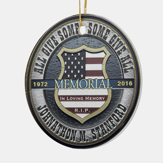 Memorial Keramik Ornament (Links)