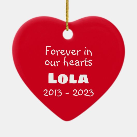 Memorial Keramik Ornament (Hinten)