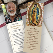 Memorial Lesezeichen Guadalupe Gebet Sympathiekart