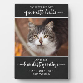 Memorial Loss Beileid Hardest Goodbye Foto Fotoplatte