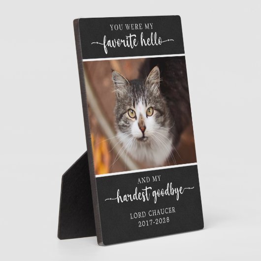 Memorial Loss Beileid Hardest Goodbye Foto Fotoplatte (Seite)