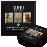 Memorial Loss of Pet Personalized Photo Collage Erinnerungskiste<br><div class="desc">Are you feeling down after your pet passed away? Why not create a memorial collage to keep them close always? This personalized photo gift box includes 3 customized photos of your pet. The perfect way to remember them and share their memories with friends and family. Makes a great pet loss...</div>