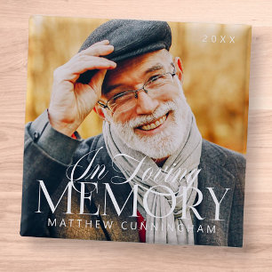 Memorial Love Memory Einfaches modernes Foto Button