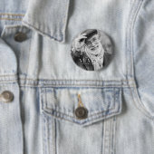 Memorial Love Memory Einfaches modernes Foto Button (Beispiel)