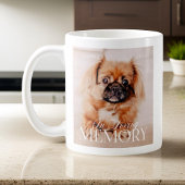 Memorial Love Memory Einfaches modernes Foto Kaffeetasse