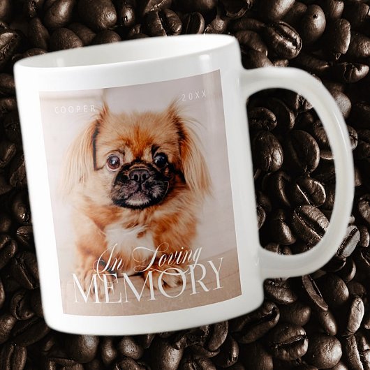 Memorial Love Memory Einfaches modernes Foto Kaffeetasse