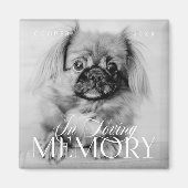 Memorial Love Memory Einfaches modernes Foto Magnet (Vorne)