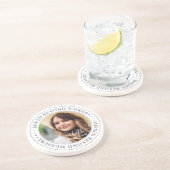 Memorial Loved Beyond Words Elegantes Chic Foto Getränkeuntersetzer (Seite)