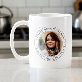 Memorial Loved Beyond Words Elegantes Chic Foto Kaffeetasse