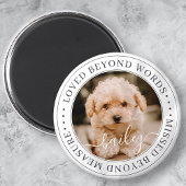 Memorial Loved Beyond Words Elegantes Chic Foto Magnet