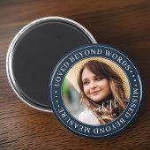 Memorial Loved Beyond Words Elegantes Chic Foto Magnet