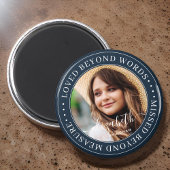 Memorial Loved Beyond Words Elegantes Chic Foto Magnet