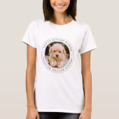 Memorial Loved Beyond Words Elegantes Chic Foto T-Shirt (Vorderseite)