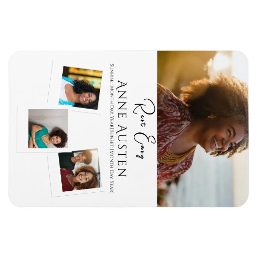 Memorial Magnet – Personalized Tribute Keepsake (Horizontal)