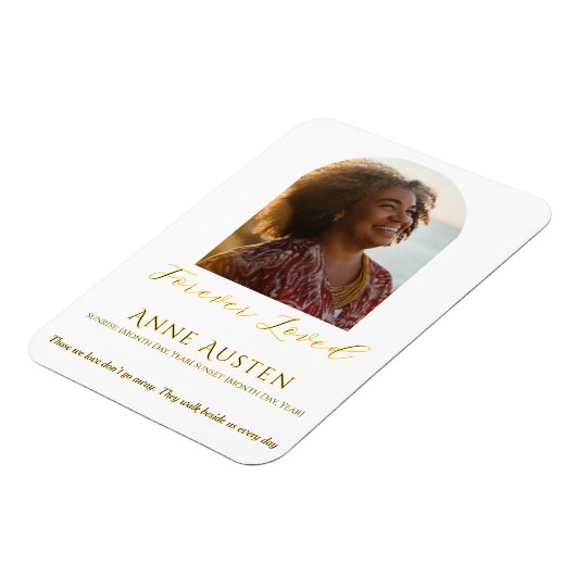 Memorial Magnet – Personalized Tribute Keepsake (Linke Seite)