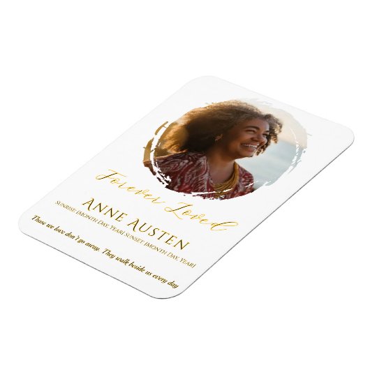 Memorial Magnet – Personalized Tribute Keepsake (Linke Seite)