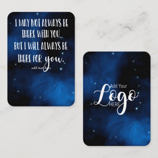 Memorial Memorial Angel Sake-Geschenk im Memory Be Visitenkarte (Vorne/Hinten)