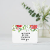 Memorial Memorial Angel Sake-Geschenk im Memory Be Visitenkarte (Stehend Vorderseite)