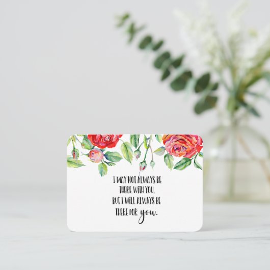 Memorial Memorial Angel Sake-Geschenk im Memory Be Visitenkarte (Stehend Vorderseite)