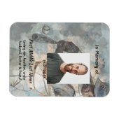  Memorial Memory Card Baseball Sport Magnet (Horizontal)