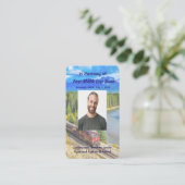 Memorial Memory Card Train Rail Tram Railway Visitenkarte (Stehend Vorderseite)