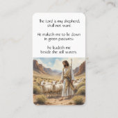Memorial Memory Pocket Card Lord Shepherd Visitenkarte (Rückseite)