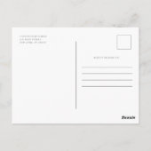 Memorial Minimalistisch Modern Simple 25 Foto Coll Postkarte (Rückseite)