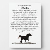 Memorial Minimalistisch Spirituell Fotoplatte (Vorderseite)