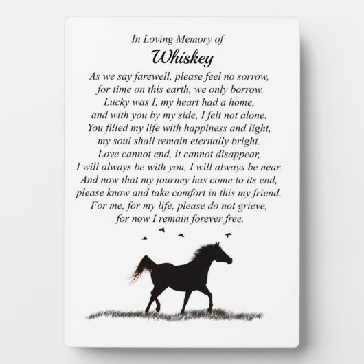 Memorial Minimalistisch Spirituell Fotoplatte (Vorderseite)