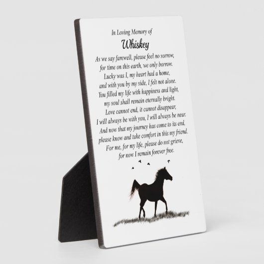 Memorial Minimalistisch Spirituell Fotoplatte (Seite)