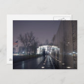 Memorial mit Lincoln Memorial zu Vietnam Veterans Postkarte (Vorne/Hinten)