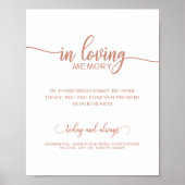 Memorial mit Namen lieben Poster (Vorne)