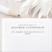 Memorial Modern Einfache Minimalistische Rücksende (Insitu)