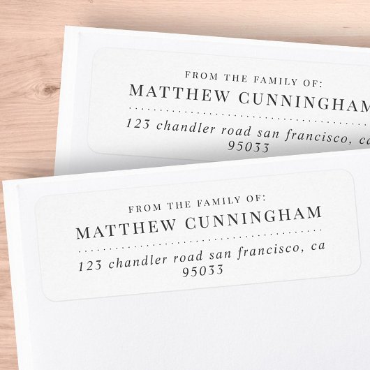 Memorial Modern Einfache Minimalistische Rücksende