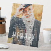 Memorial Modern Einfaches elegantes Foto Sockelschild (In Situ)