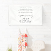 Memorial Modern Elegant Einfaches Design Banner (Insitu)