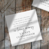 Memorial Modern Elegant Einfaches Design Magnet