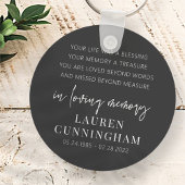 Memorial Modern Elegant Einfaches Design Schlüsselanhänger