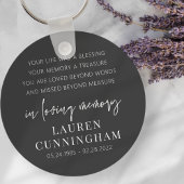 Memorial Modern Elegant Einfaches Design Schlüsselanhänger