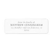 Memorial Modern Elegante Minimalistische Rücksende (Vorne)