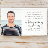 Memorial Modern Elegantes Foto Banner