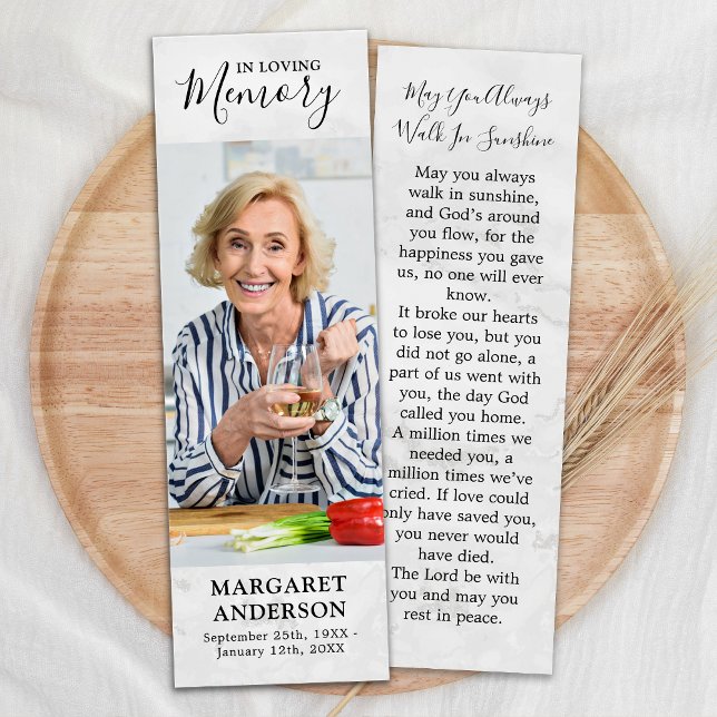 Memorial Modern Foto Beyer Card Beerdigung Lesezei (Von Creator hochgeladen)