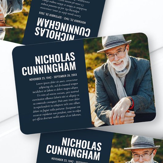 Memorial Modern Foto Praetkarte wahren Magnet