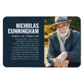 Memorial Modern Foto Praetkarte wahren Magnet (Horizontal)