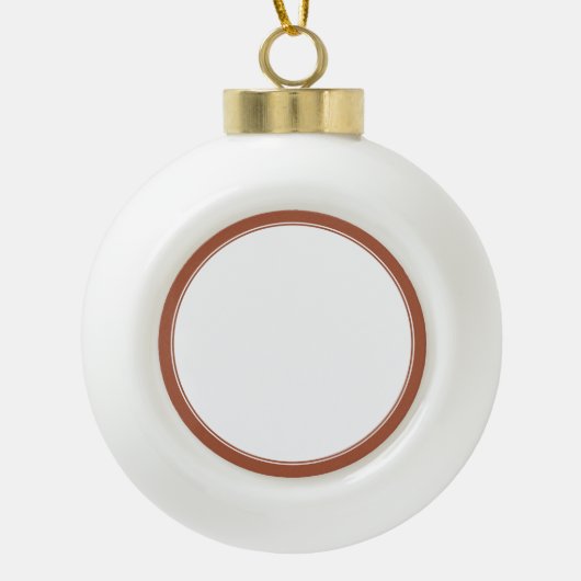 Memorial Modern Frames Einfaches Foto Keramik Kugel-Ornament (Vorderseite)